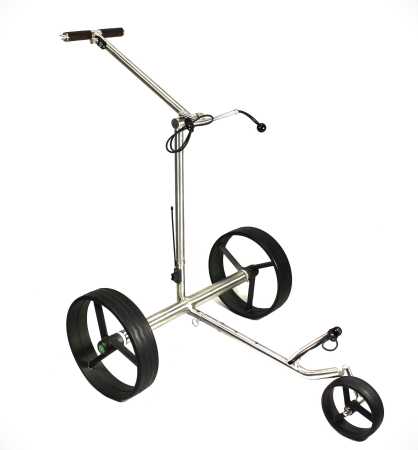 Kingfisher® K2, Golftrolley elektrisch und schnell-klappbar, Bedienung durch Drehregler, 42mm High-Tech-Antriebe "Made in Germany", Bergabfahrbremse